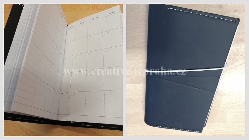 Diář - Journal & Planner 10,5x18x1,5cm černý